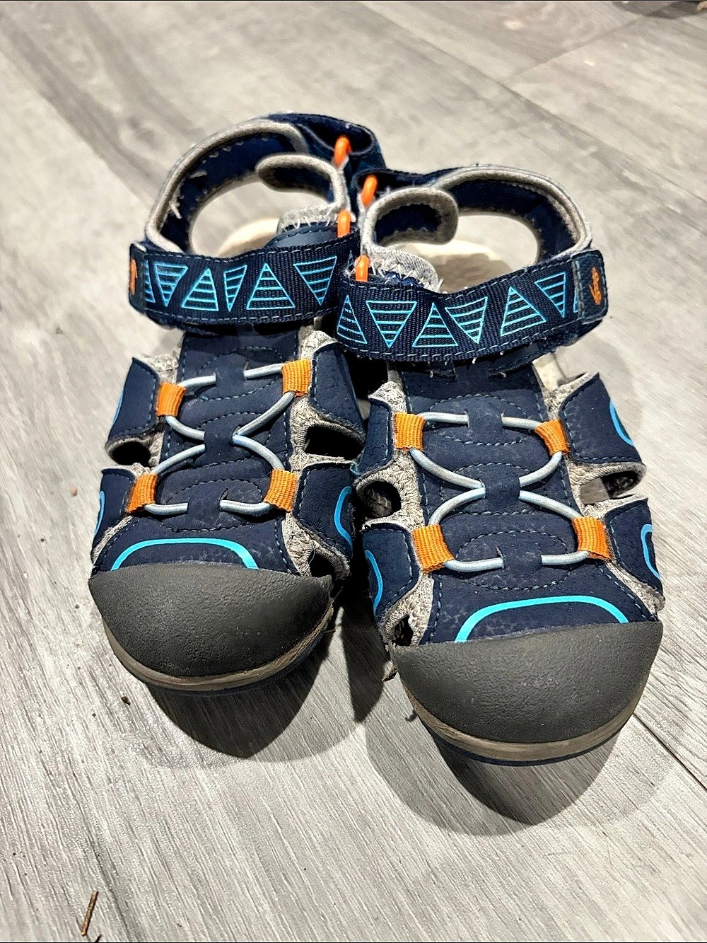 See Kai Run Kids Closed Sandal Blue & Black